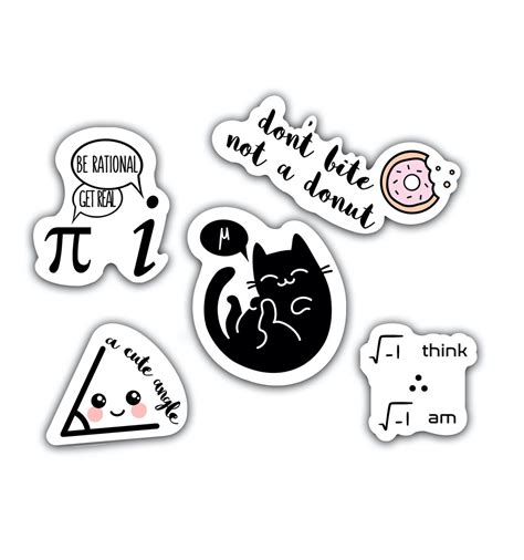 cute math stickers